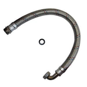 Wąż antywibracyjny 50 cm z kolanem 1" Omnigena
