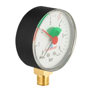 MANOMETR CIŚNIENIOMIERZ pionowy radialny 63mm 6bar