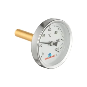 TERMOMETR 63mm 120C 1/2 Tył DIAMOND