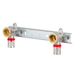 Listwa Montażowa z Kolanami Zaprasowywanymi PEX 16 x 1/2" GW (L-100 mm)