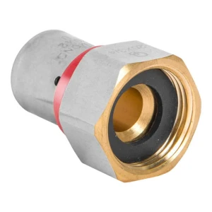 Złączka Śrubunkowa Zaprasowywana PEX 16 x 1/2" GW z Ruchomą Nakrętką